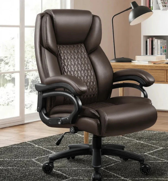 500lbs Heavy Duty big and tall leather office Chair Ergonomic executive wide 500