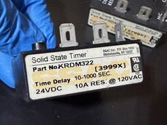 FOUR (4) ABB Time Delay Relay Solid State Timer KRDM322 10-1000SEC 24V 10A 120VA