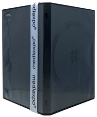 10 STANDARD Black Triple 3 Disc DVD Cases **1-3 DAYS