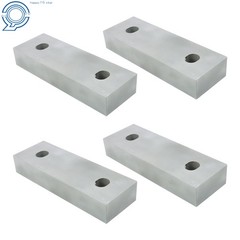 4 Pack For 6″ Vises Vise Jaws Reversible Aluminum Soft Jaws 6″ × 2″ × 1″