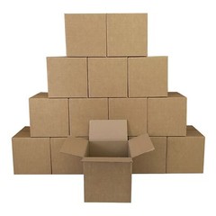 UOFFICE Heavy Duty Corrugated Cube Boxes 14x14x14″ – 275lb. 15 Pack