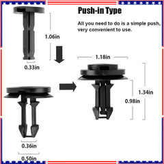 16 Sets Silverado Bumper Clips Front Air Dam Deflector Retainer Clips Nut Gro