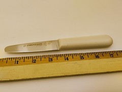 Dexter USA Clam Shellfish Oyster Knife 3 3/8″ Stiff Stainless Blade White S129
