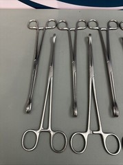 Professional 8” Surgical Sponge Holding Forceps Stainless Steel Set Of 8