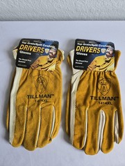 Tillman 1414 XL Driver Gloves Two Pair Top Grain Cowhide