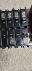 Zinsco/Challenger QFP24 200A 2-Pole Plug-In Circuit Breaker 240V with breakers