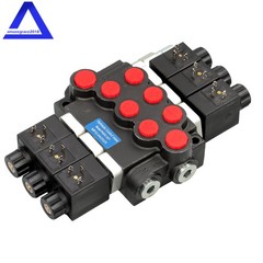 3 Spool,13 GPM, Hydraulic Monoblock Solenoid Directional Control Valve 12V DC