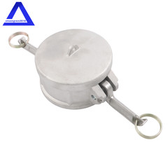 3″ Type DC Dust Cap Coupler Aluminum Cam & Groove Hose Fitting w/ Brass Handles