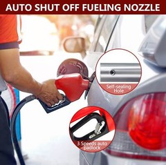 Red Diesel Fuel Hose Reel Retractable 1″ x 50′ Spring Driven Auto Swivel Rewind