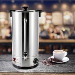 25L/6.6gal Tea Urn Coffee Commercial Grade Stainless Steel Electric Kettle Hot