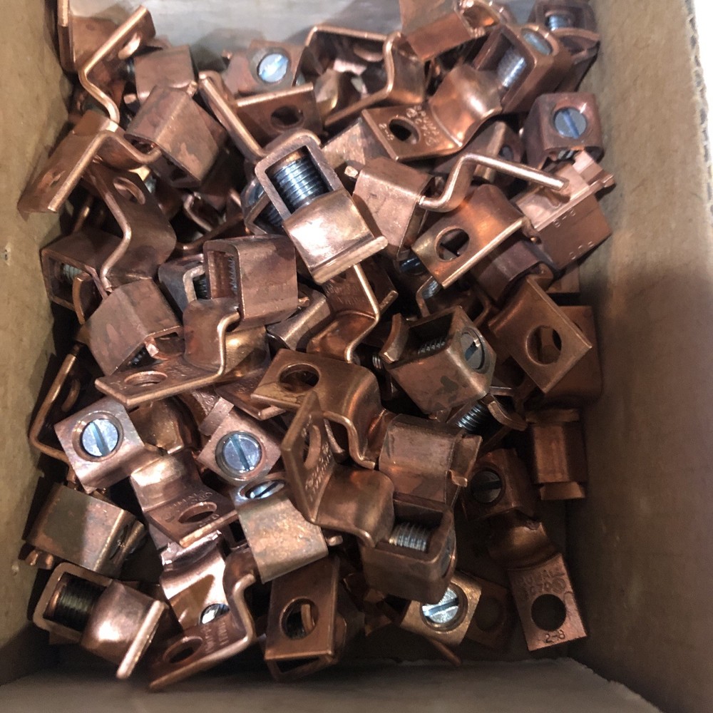 NSI DE705 Brummell Cooper 8 AWG Single Hole Lug Lot 60 NEW Open Box