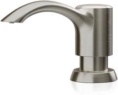SAMODRA Built in Kitchen Sink Soap Dispenser (Brushed Nickel) with 12 oz Large