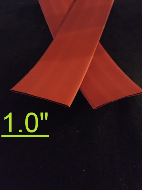 1.0 ” inch 25mm RED 2:1 heat shrink tubing polyolefin (1FOOT)