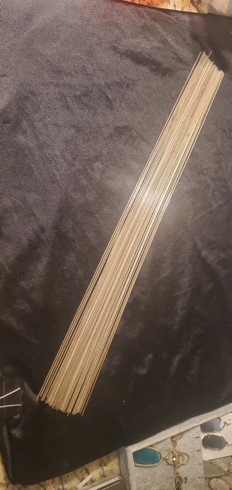 15% Silver Brazing Rods 1/8″, 19.5″ Long Lot Of 10