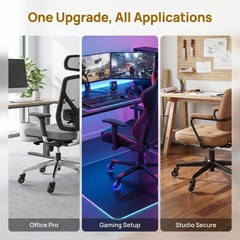 Office Chair Wheels Replacement, Transparent 3 Inch Heavy-Duty Computer Gamin…