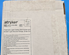 Stryker 0233-050-069 Snap-On Fiber Optic Light Cable 5.0mm x 10ft