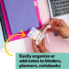 Post-It Flags, 0.47 In. X 1.7 In., One Dispenser with 100 -Count Assorted