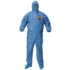 KleenGuard A60 Bloodborne Pathogen & Chemical Splash Protection Coveralls XLARGE