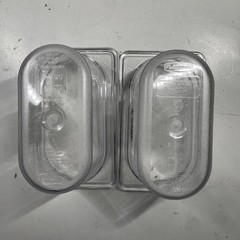 Lot of 2x RUBBERMAID COMMERCIAL PRODUCTS COLD FOOD INSERT PAN 1/9 SIZE – CLEAR