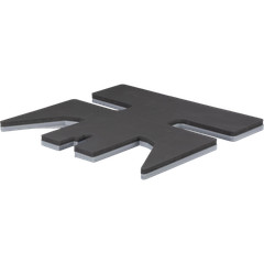 Special shaped Interchangeable Lower Platen Iron Dark Gray White Wear Resistant
