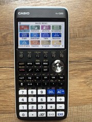Casio fx-CG50 Graphing Calculator, Large Backlit LCD Display, Battery