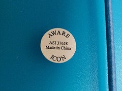 United Service Ass. ICON Mini Spiral Notebook 3 1/2”x 4 3/4” Blue Plastic Cover