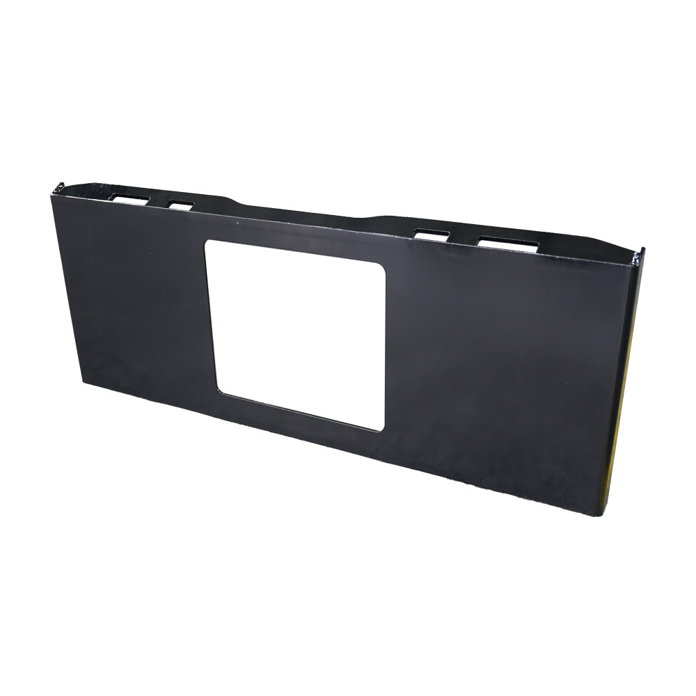 48″ Universal Skid Steer Weld-on Mount Plate with Window 48*1.8*18.3in Black