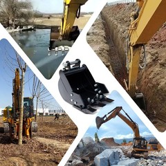 11.8in Digging Bucket Attachments for Mini Excavator, 300mm Trench Buckets wi…