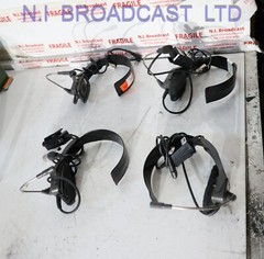 4x Satcom headsets  sold as shown, (no warranty)