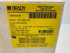 Brady B30EP-170-593-BK Raised Label 2.4″ x 2.4″ Polyester