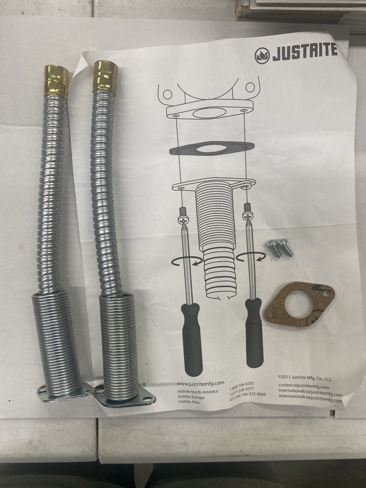 2 PACK JustRite Flexible Metal Spout Replacement 1/2” diameter