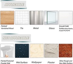 40 Small Hooks+45 Strips, Clear Wire Utility Hooks with Removable Strips Dama…