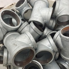2″ 150 Female NPT Tee Galvanized Malleable Iron Pipe Fitting MI030941GMI