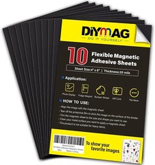 Flexible 4″ x 6″ Magnetic Sheets with Strong Adhesive – Perfect for Photos