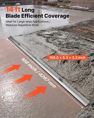 VEVOR Concrete Screed Blade 14 ft Length Aluminum Alloy Board Leveling Tool