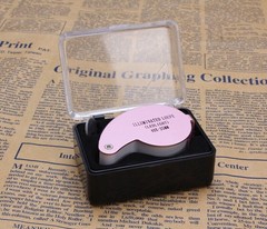 40X Jewelers Loupe Magnifier Light Jewelry Eye Loop Pocket Magnifying Glass Coin
