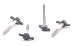 1/4″- 20 Tee Thumb Screws w Wing Knob USA Made SS 6 Lengths 4 per package