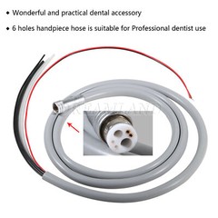 Dental Air Turbine Handpiece Tubing Hose Fiber Optic 6 Hole 4 Hole Borden 2 Hole