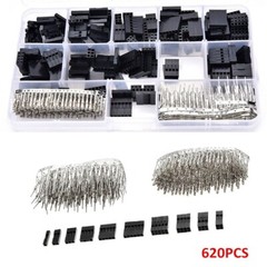 620Pcs Assorted 2.54mm Dupont Wire Cable Jumper Header Connector Kit & M/F Crimp