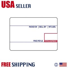 CAS LST-8010 Printing Scale Label, 58 x 40 mm, UPC 36 Rolls Per Case Box