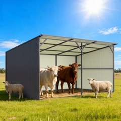 12’x20′ Metal Livestock Shelter Corrosion Resistant for Cattle Horse Sheep