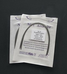 Dental Orthodontic Super Elastic Niti Round Arch Wire Ovoid Form Archwire