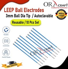 LEEP Ball Electrodes 3mm Ball Tip 10Pcs Reusable Autoclavable 10 Pcs Set