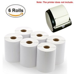 6 Rolls DYMO 4XL Direct Thermal Shipping Labels 4×6 1744907 Compatible 220/Roll