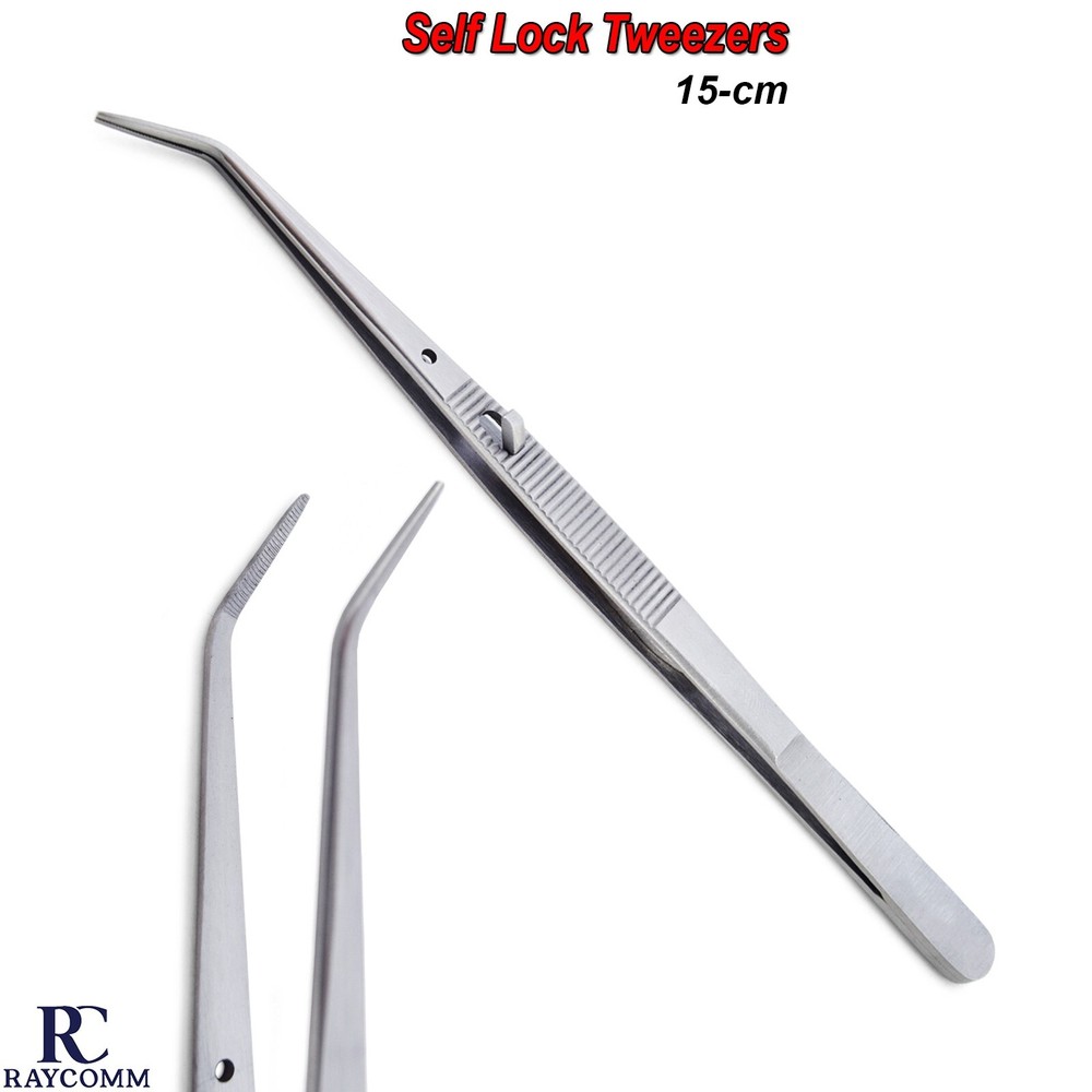 Dental Self Locking Tweezers Surgical Cotton Dressing Forceps Surgical Tools CE