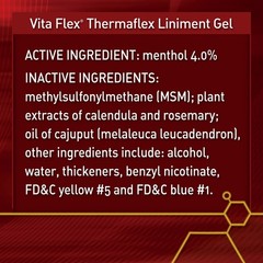 Vita Flex Thermaflex Liniment Gel for Sore Muscles and Joint Relief in Horses…