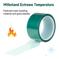 High Temp Masking Tape 2 Inches X 108 Feet, Powder Coat Tape Heat Resistant, Eas