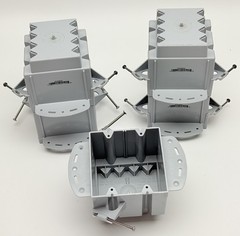 Box Of 5,Cantex EZ48DN 2-Gang PVC Electrical Switch/Outlet, 48 CU. IN. Square