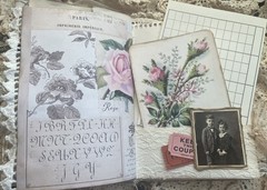 VINTAGE STYLE HAND MADE JUNK JOURNAL (Tranquil Moments) see video