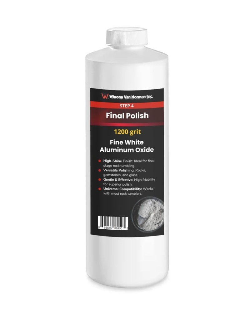 White Aluminum Oxide 1200 Grit – Rock Polishing Powder – Step 4 (1lb)
